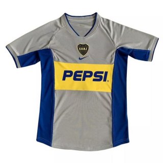 Thailande Maillot Boca Juniors Exterieur Retro 2002 Gris Pas Cher Thailande Maillot Boca Juniors Exterieur Retro 2002 Gris Pas Cher