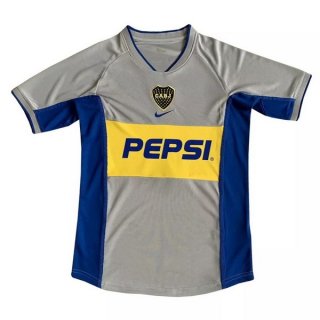 Thailande Maillot Boca Juniors Exterieur Retro 2002 Gris Pas Cher