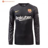 Maillot Barcelona Gardien ML 2017 2018 Noir Pas Cher