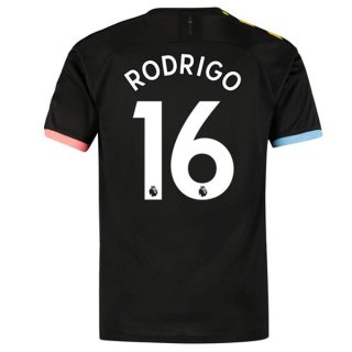 Maillot Manchester City NO.16 Rodrigo Exterieur 2019 2020 Noir Pas Cher Maillot Manchester City NO.16 Rodrigo Exterieur 2019 2020 Noir Pas Cher