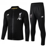 Survetement Enfant Liverpool 2019 2020 Noir Blanc Jaune Pas Cher