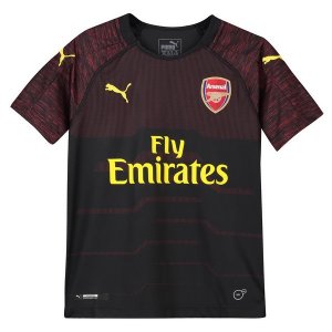 Maillot Arsenal Domicile Enfant Gardien 2018 2019 Noir Pas Cher