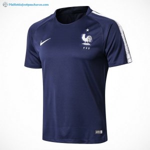 Entrainement France Ensemble Complet 2018 Bleu Marine Pas Cher