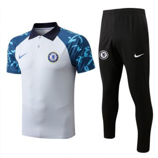 Polo Chelsea Ensemble Complet 2022 2023 Blanc Polo Chelsea Ensemble Complet 2022 2023 Blanc