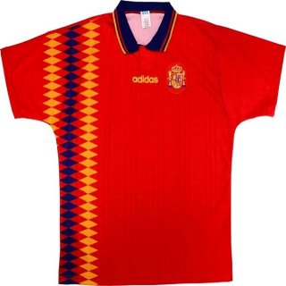 Maillot Espagne Domicile Retro 1994 Rouge Pas Cher