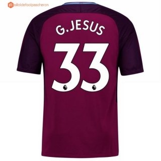 Maillot Manchester City Exterieur G.Jesus 2017 2018 Pas Cher