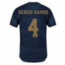Maillot Real Madrid NO.4 Sergio Ramos Exterieur 2019 2020 Bleu Pas Cher