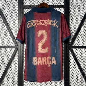 Thailande Maillot Barcelona Domicile Retro Skeleton 2000-2001