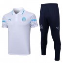 Polo Marseille Ensemble Complet 2023 2024 Blanc Noir