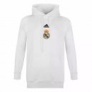 Sweat Shirt Capuche Real Madrid 2020 2021 Blanc Pas Cher