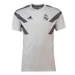 Maillot Entrainement Real Madrid Gris 2018 2019 Pas Cher