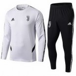 Survetement Juventus 2019 2020 Blanc Noir Pas Cher