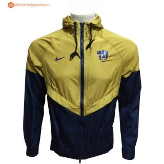 Coupe Vent UNAM Pumas 2017 2018 Jaune Bleu Pas Cher