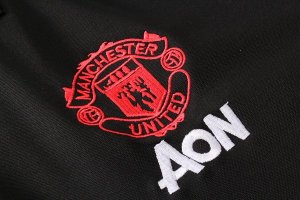 Polo Ensemble Complet Manchester United 2019 2020 Noir Rouge Pas Cher