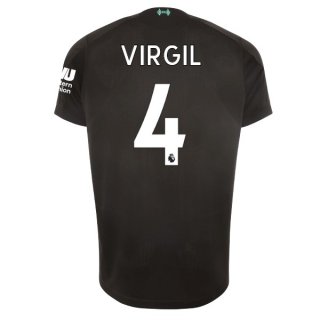 Maillot Liverpool NO.4 Virgil Third 2019 2020 Noir Pas Cher