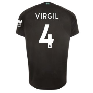 Maillot Liverpool NO.4 Virgil Third 2019 2020 Noir Pas Cher Maillot Liverpool NO.4 Virgil Third 2019 2020 Noir Pas Cher