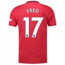 Maillot Manchester United NO.17 Fred Domicile 2019 2020 Rouge