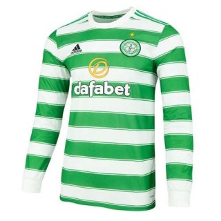 Thailande Maillot Celtic Domicile ML 2021 2022 Pas Cher