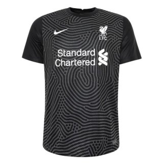 Thailande Maillot Liverpool Domicile Gardien 2020 2021 Noir Pas Cher