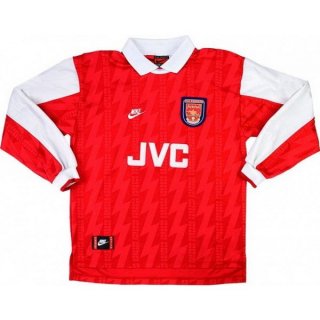 Maillot Arsenal Domicile ML Retro 1994 1995 Rouge Pas Cher Maillot Arsenal Domicile ML Retro 1994 1995 Rouge Pas Cher