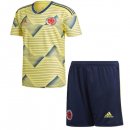 Maillot Columbia Domicile Enfant 2019 Jaune Pas Cher