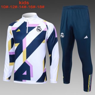 Enfant Training Real Madrid 2024 Blanc Bleu 2 Enfant Training Real Madrid 2024 Blanc Bleu 2