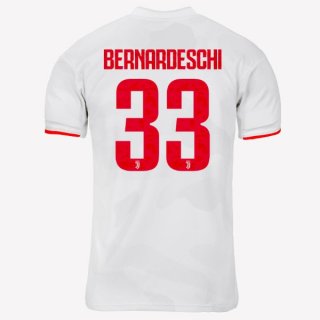 Maillot Juventus NO.33 Bernaroeschi Exterieur 2019 2020 Gris Blanc Pas Cher