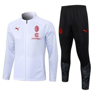 Survetement AC Milan 2024 Blanc 2 Survetement AC Milan 2024 Blanc 2