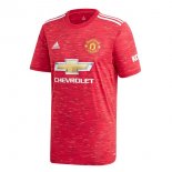 Thailande Maillot Manchester United Domicile 2020 2021 Rouge Pas Cher