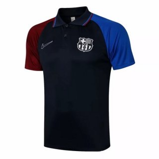 Polo Barcelona 2021 2022 Noir Rouge Bleu Pas Cher