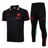 Polo Manchester United Ensemble Complet 2024 Noir