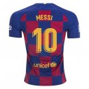 Maillot Barcelona NO.10 Messi Domicile 2019 2020 Bleu Rouge Pas Cher