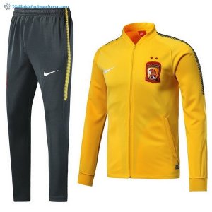 Survetement Evergrande 2018 2019 Jaune Pas Cher