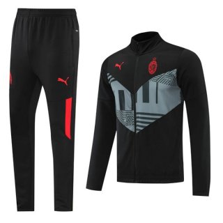 Survetement AC Milan 2022 2023 Noir Gris Survetement AC Milan 2022 2023 Noir Gris