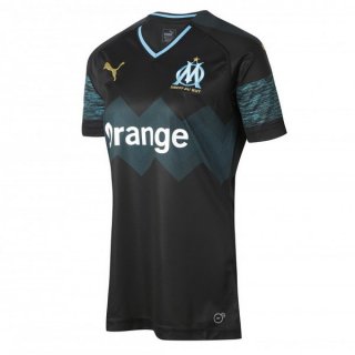 Maillot Marseille Exterieur Femme 2018 2019 Noir Pas Cher