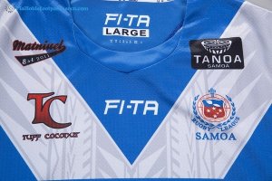 Maillot Rugby Samoa Domicile 2017 2018 Bleu Pas Cher