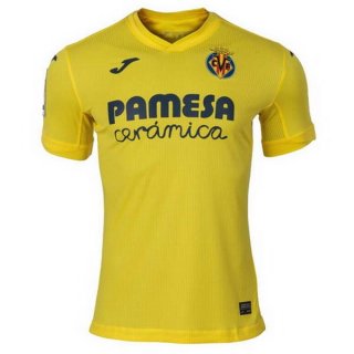 Thailande Maillot Villarreal Domicile 2020 2021 Jaune Pas Cher