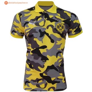 Polo Borussia Dortmund 2017 2018 Jaune Gris Pas Cher Polo Borussia Dortmund 2017 2018 Jaune Gris Pas Cher