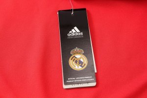 Polo Ensemble Complet Real Madrid 2018 2019 Rouge Noir Pas Cher