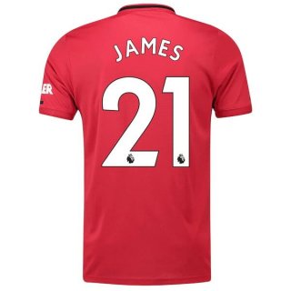 Maillot Manchester United NO.21 James Domicile 2019 2020 Rouge Maillot Manchester United NO.21 James Domicile 2019 2020 Rouge