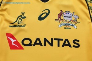 Maillot Rugby Australie 2017 2018 Jaune Pas Cher
