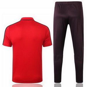 Polo Paris Saint Germain Ensemble Complet 2020 2021 Rouge Noir Pas Cher