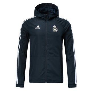 Coupe Vent Real Madrid 2018 2019 Gris Marine Pas Cher Coupe Vent Real Madrid 2018 2019 Gris Marine Pas Cher