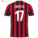 Maillot Milan Domicile Zapata 2017 2018 Pas Cher