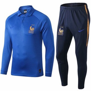 Polo Ensemble Complet France 100th Bleu Pas Cher