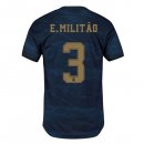 Maillot Real Madrid NO.3 E.Militão Exterieur 2019 2020 Bleu Pas Cher