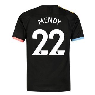 Maillot Manchester City NO.22 Mendy Exterieur 2019 2020 Noir Pas Cher Maillot Manchester City NO.22 Mendy Exterieur 2019 2020 Noir Pas Cher