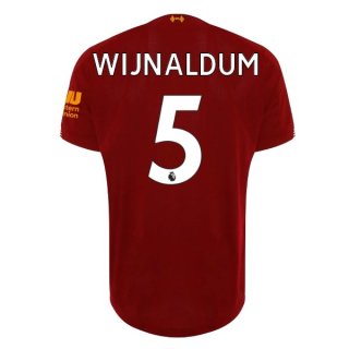 Maillot Liverpool NO.5 Wijnaldum Domicile 2019 2020 Rouge Pas Cher