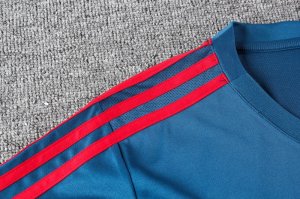 Maillot Entrainement Espagne Ensemble Complet 2018 Bleu Pas Cher