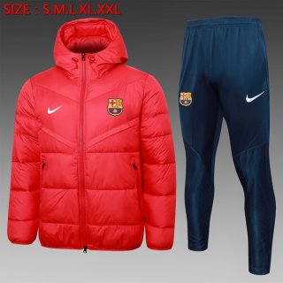 Manteau de duvet Barcelone Ensemble Complet 2024 2025 Rouge Manteau de duvet Barcelone Ensemble Complet 2024 2025 Rouge